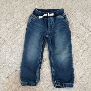 GAP Dark Blue Kids Jeans with White Drawstring